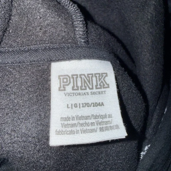 PINK Victoria's Secret Black Hoodie - Picture 6 of 7